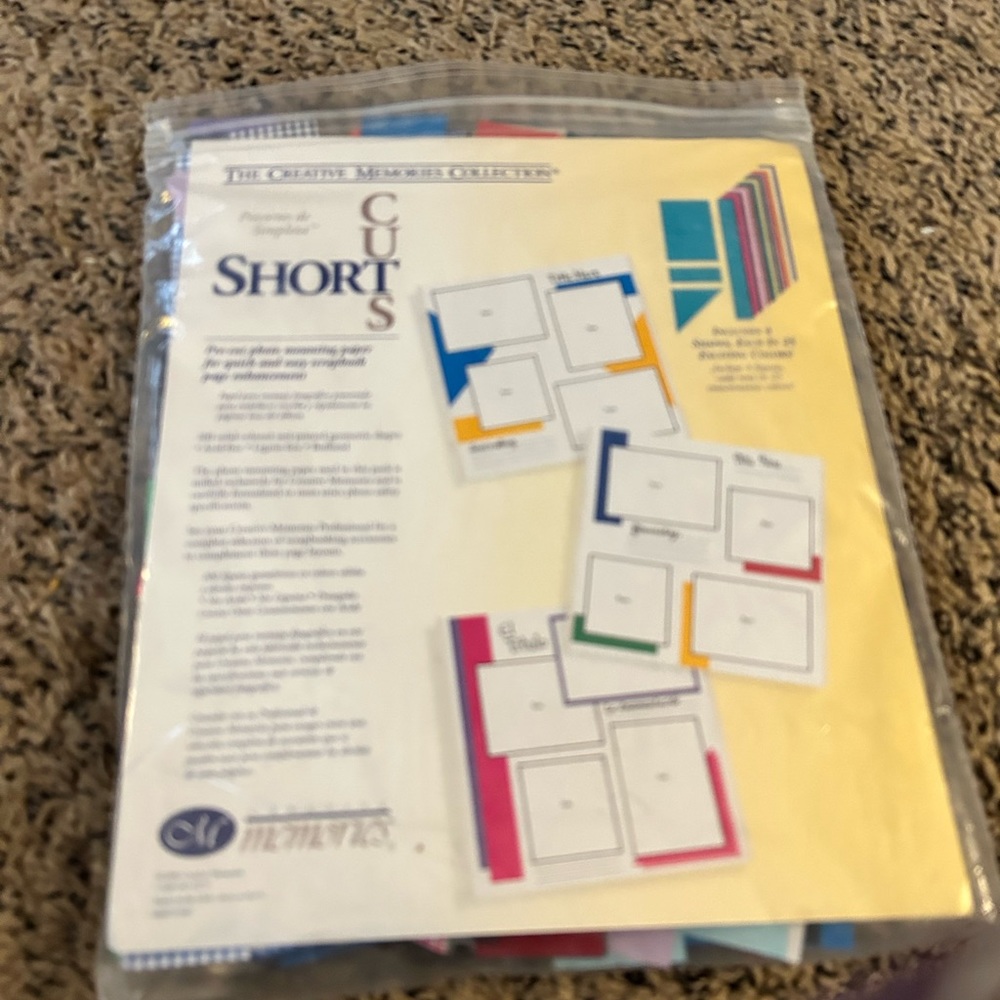 Creative Memories Short Cuts 200 plus Geometric Shapes opened